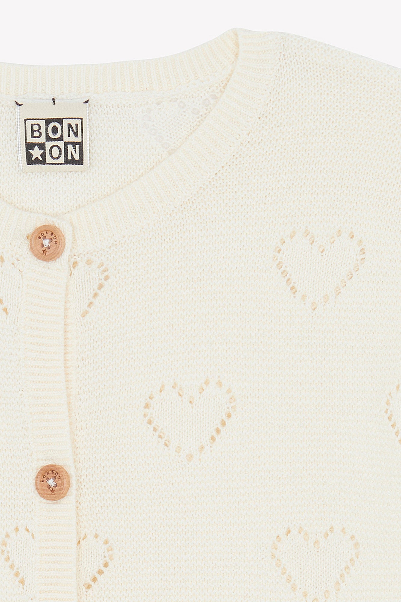 Cardigan - Lilou Ecru Bonton