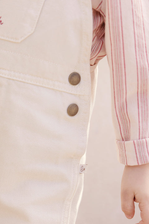 Salopette Courte - Lazslo Ecru Bonton - Image principale