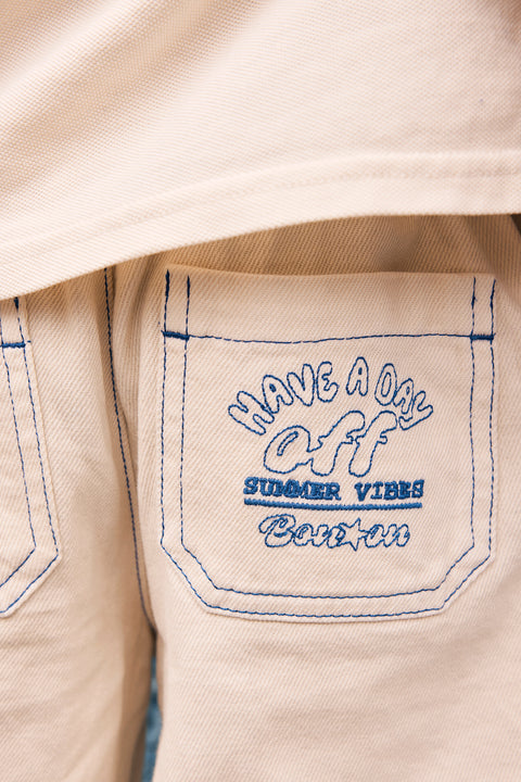 Short - Norbert Ecru Bonton - Image principale