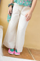 Trousers - Lakiko Ecru  Bonton