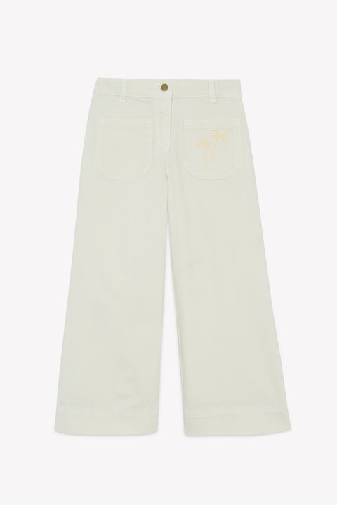 Pantalon - Lakiko Ecru Bonton - Image principale