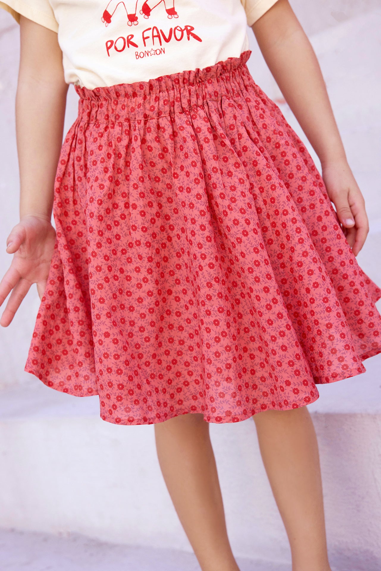 Jupe - Pétale Foulfleur Rouge