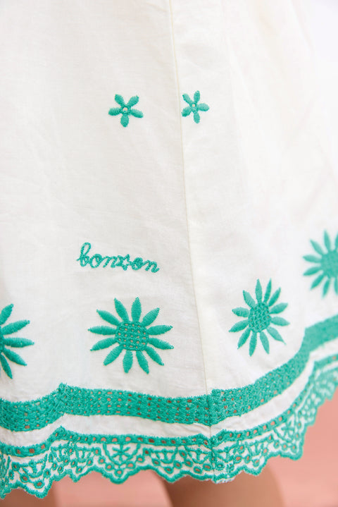 Dress - Anna Ecru Bonton - Image principale