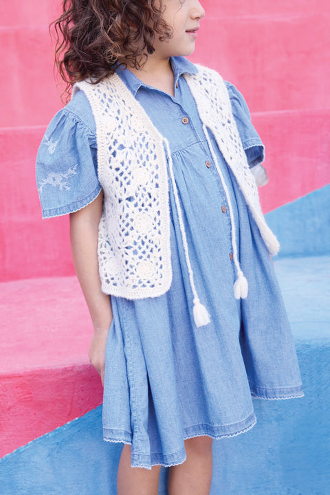 Cardigan - Nicole Ecru  Bonton - Image principale