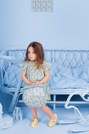 Robe - Noisette Fleur Vintage Bleu