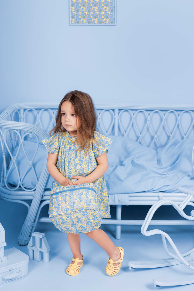 Robe - Noisette Fleur Vintage Bleu - Image principale