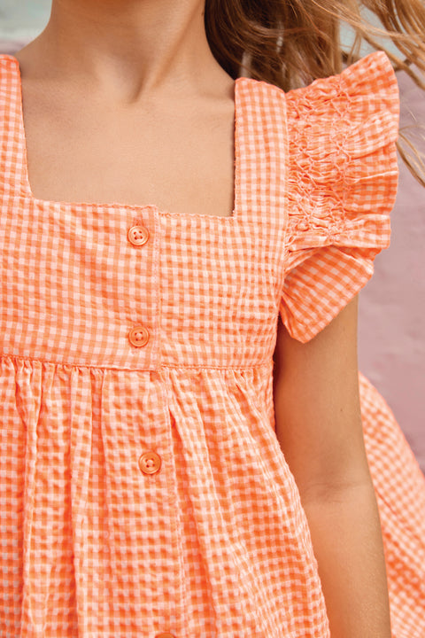 Dress - Nonna Neon Check - Image principale