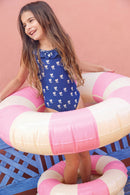 Maillot De Bain - Nudiste Flower Summer Blue