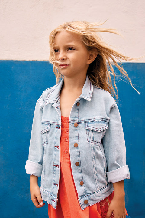 Jacket - Nael Bleached Denim - Image principale