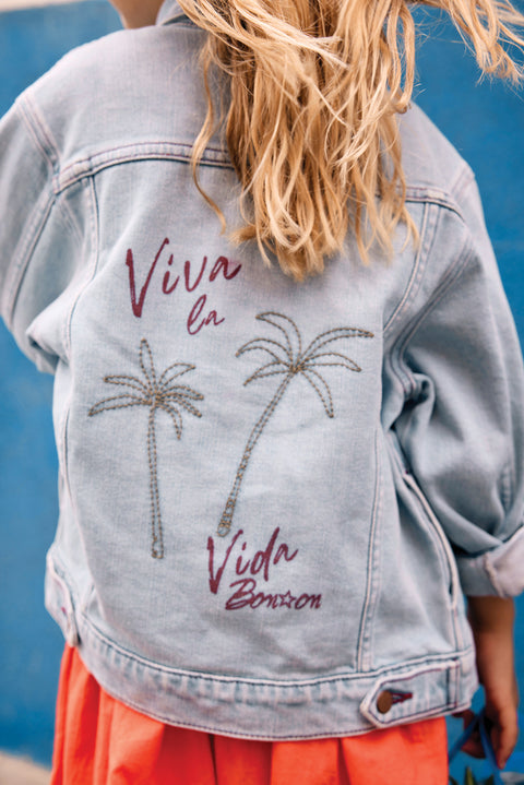 Jacket - Nael Bleached Denim - Image principale