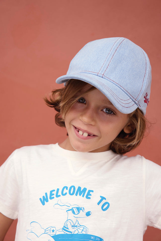 Casquette - Mycap Denim Blanchi - Image principale