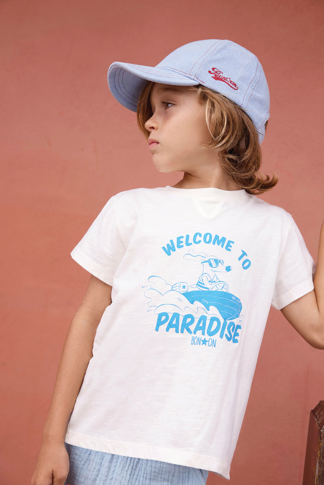 T-Shirt - Lodestie Paradi Ecru  Bonton - Image principale
