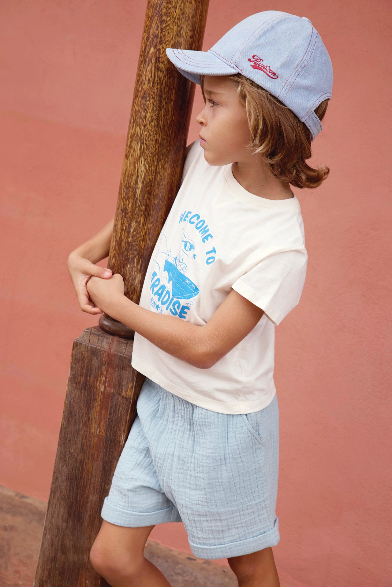 T-Shirt - Lodestie Paradi Ecru Bonton