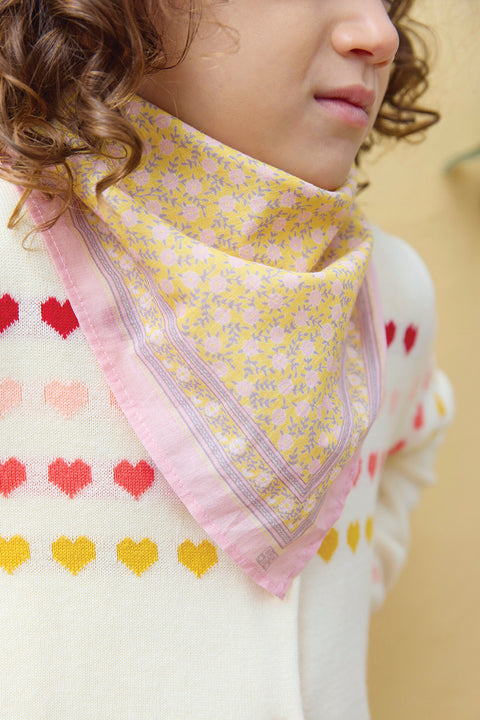 Foulard - Foulfleurs Jaune - Image principale