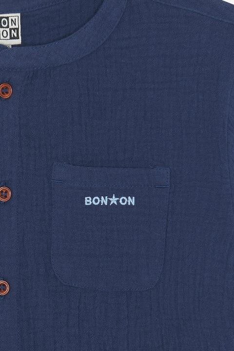 Chemise - Never Blue Coton - Image principale