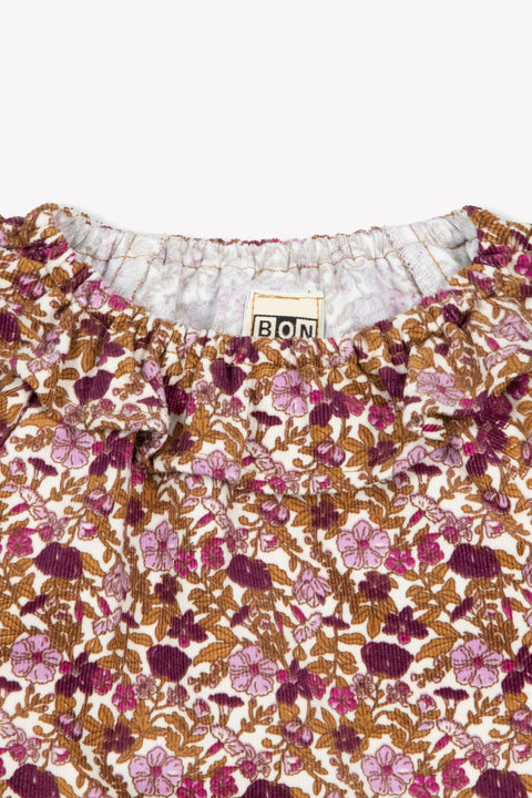 Blouse - Solane Flowers Velours - Image principale