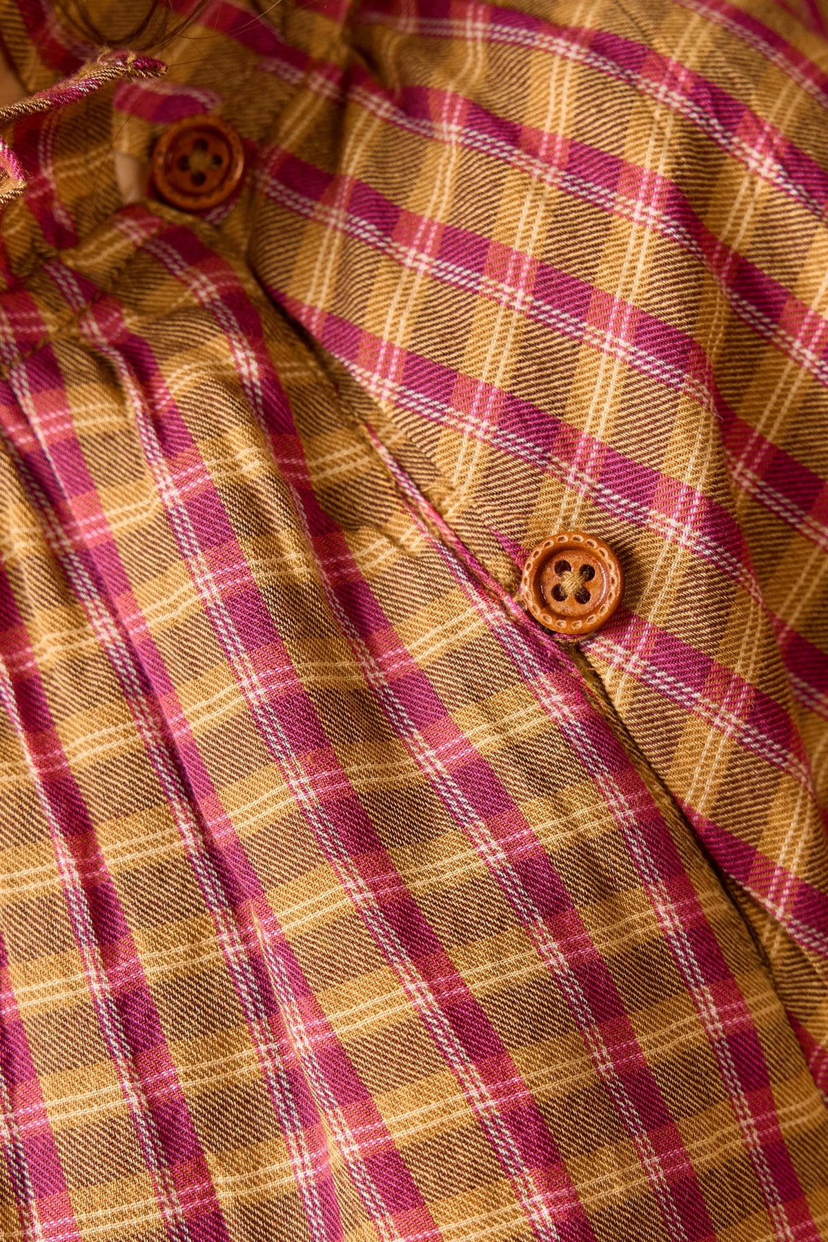 Blouse - Apple Check Cotton
