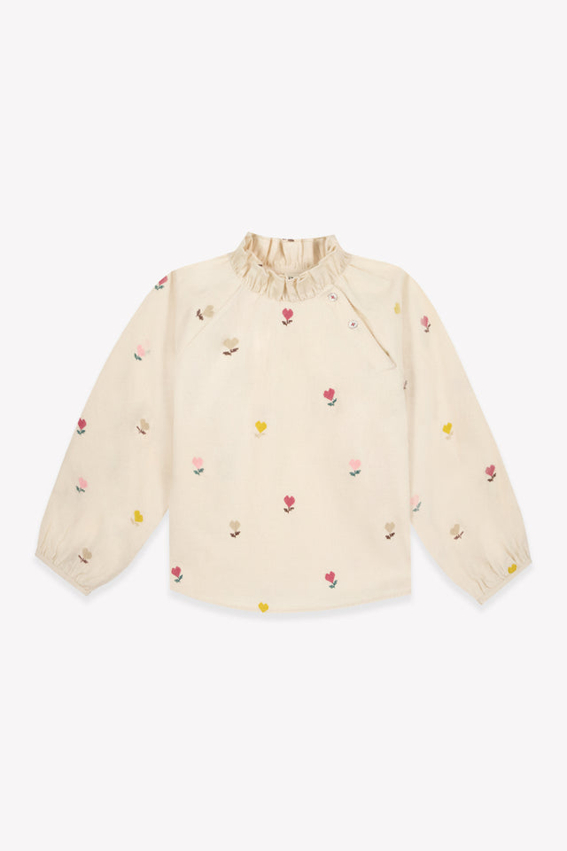 Blouse - Pomette Cœur Flower Velours - Image principale