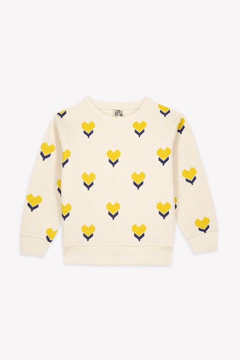 Sweatshirt - Smile Heart Flower Cotton - Image principale