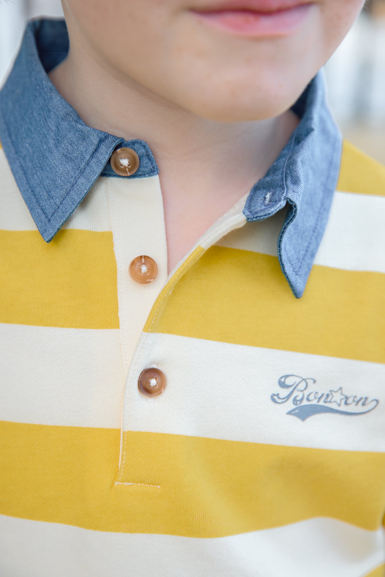 Polo - Pesto Rayures Jaune Coton