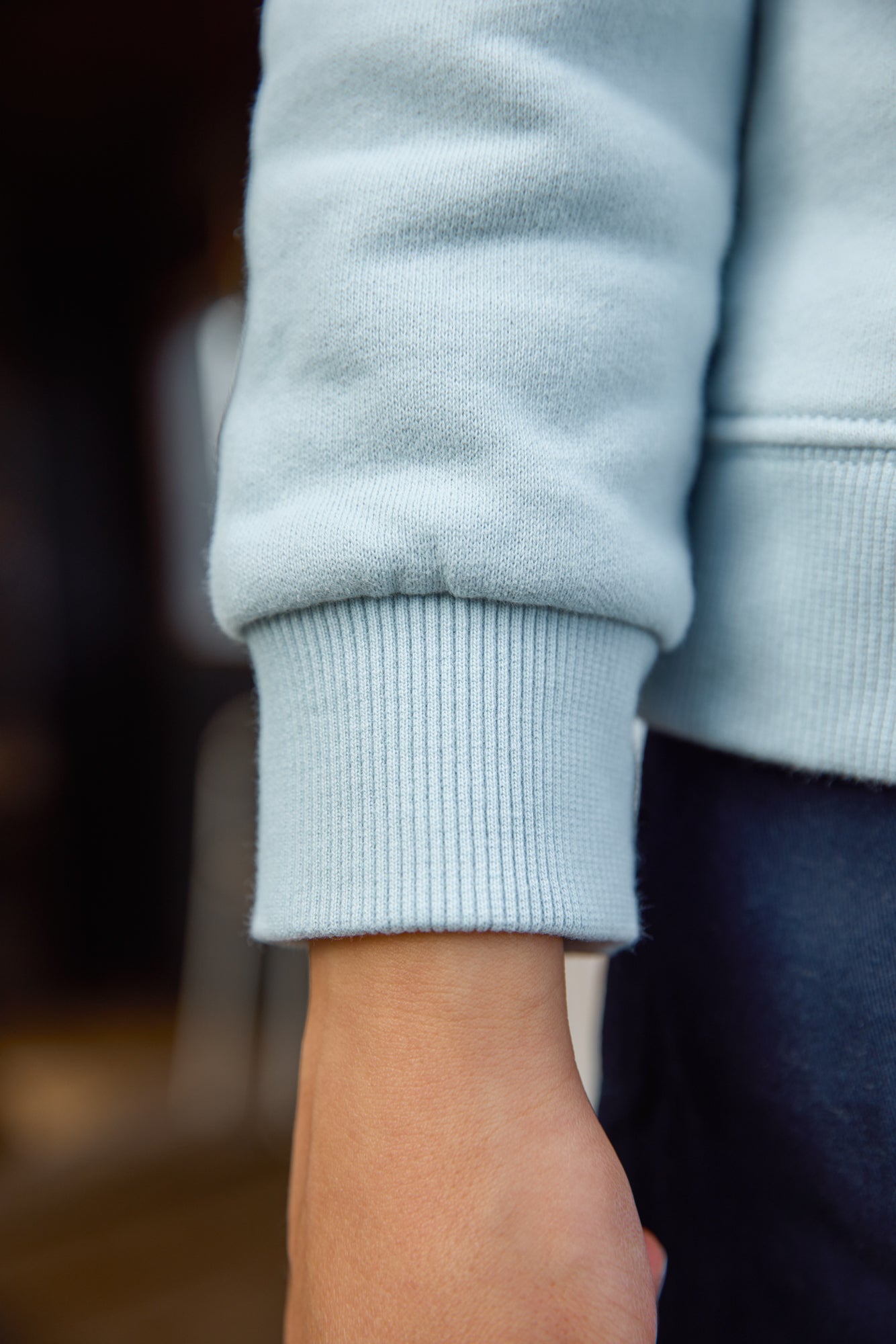 Sweat - Smile Fish Bleu Coton