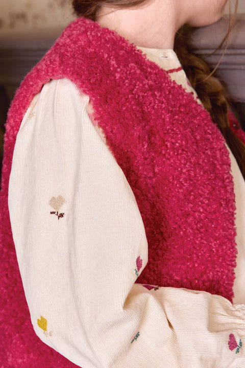 Cardigan - Beti Pink Sherpa - Image principale