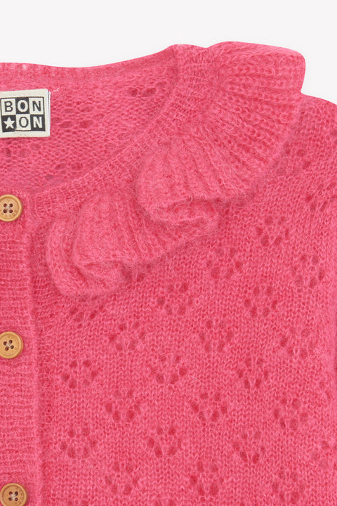 Cardigan - Corolla Pink Wool - Image principale
