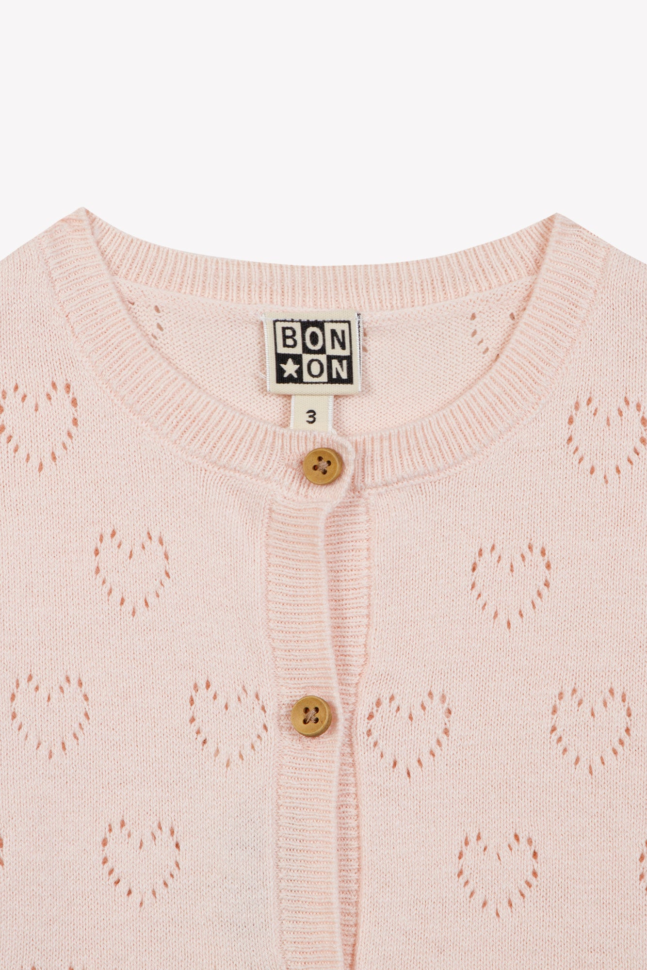 Cardigan - Lilou Pink Cotton Cashmere