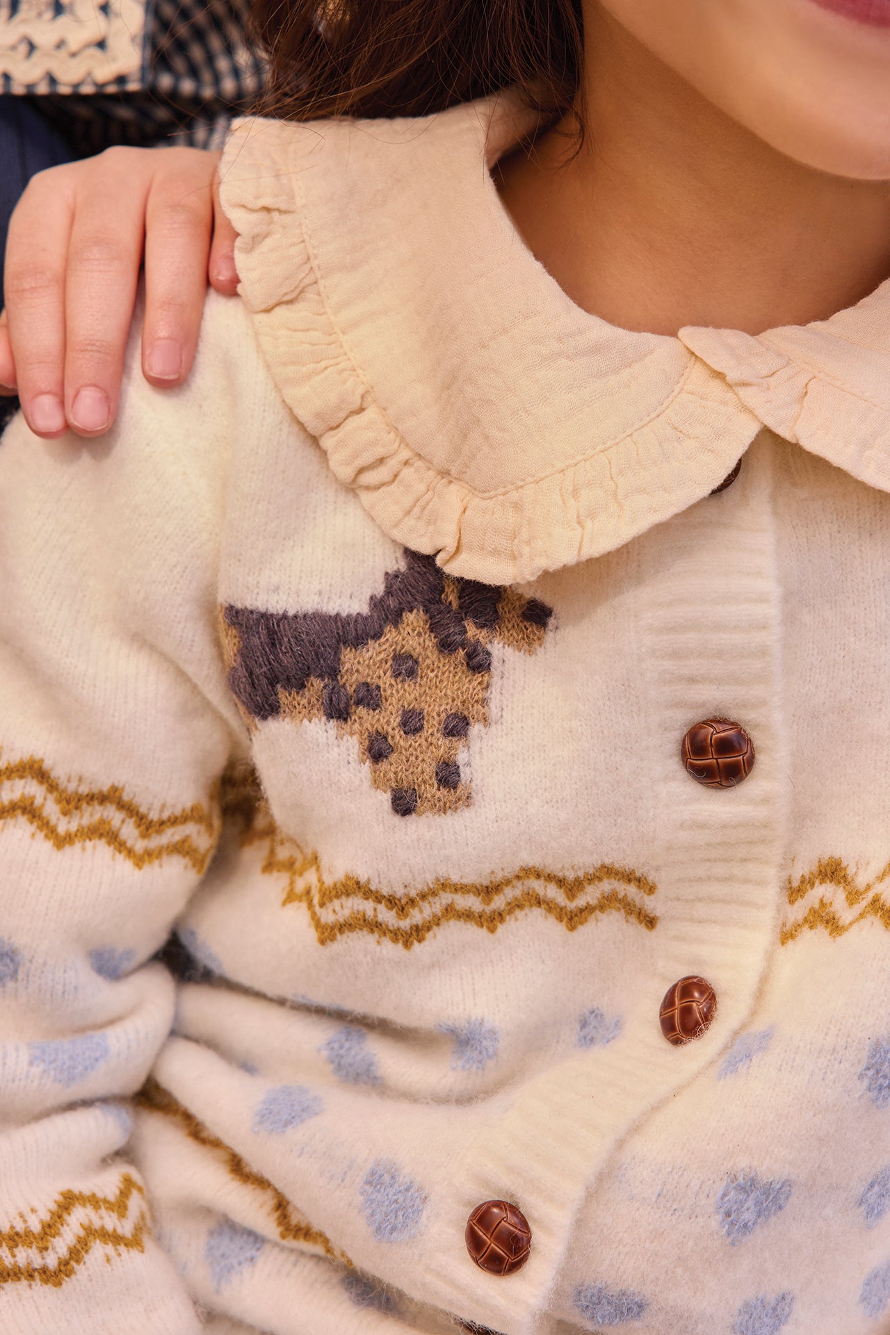 Cardigan - Paula Milk Jacquard