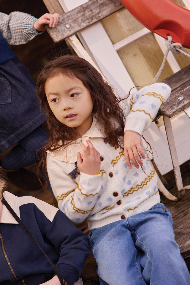 Cardigan - Paula Milk Jacquard - Image principale