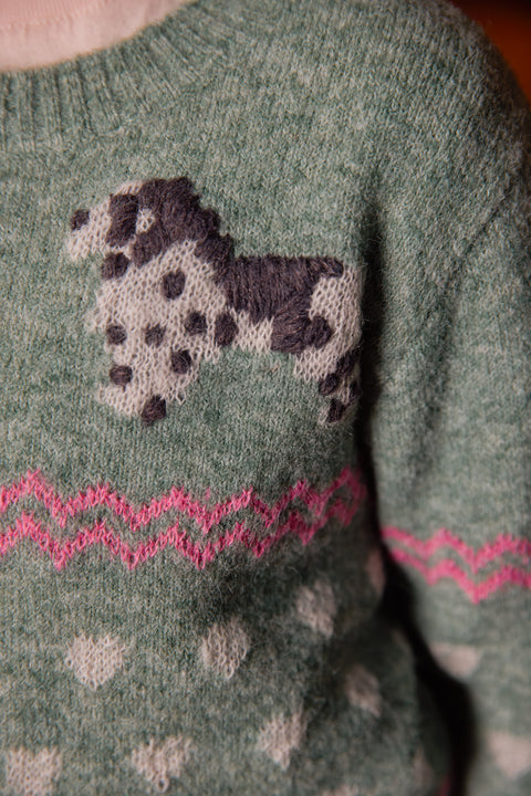 Cardigan - Paula Kaki Jacquard - Image principale