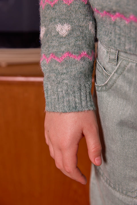 Cardigan - Paula Kaki Jacquard - Image principale
