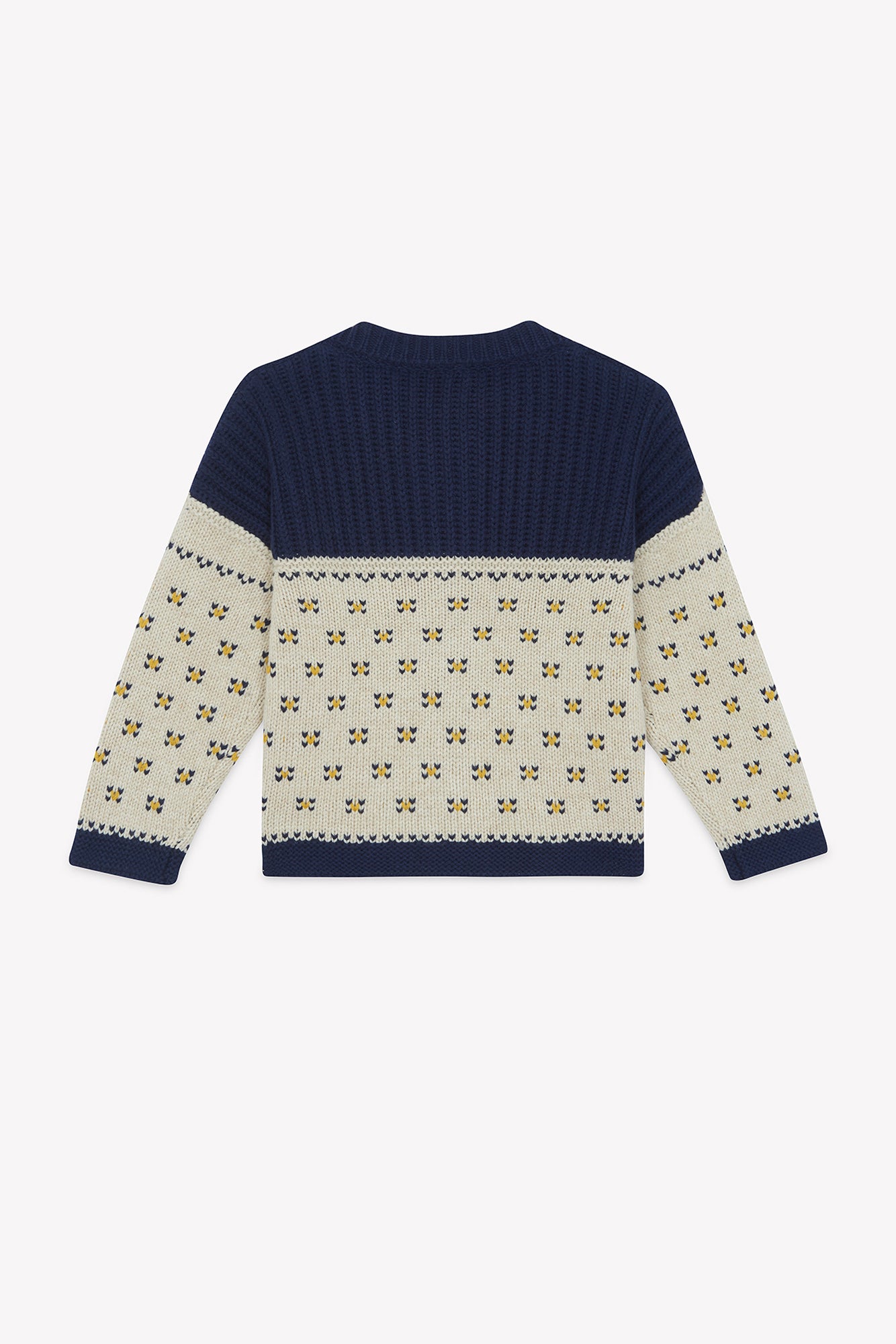 Cardigan - Pekin Blue Jacquard