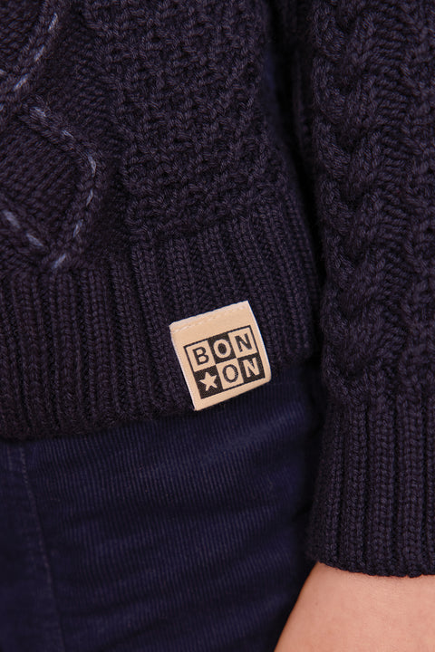 Sweater - Port Smouth Blue Cotton - Image principale