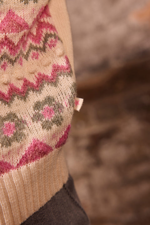 Cardigan - Pia Milk Jacquard - Image principale