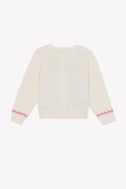 Cardigan - Pia Milk Jacquard - Image principale