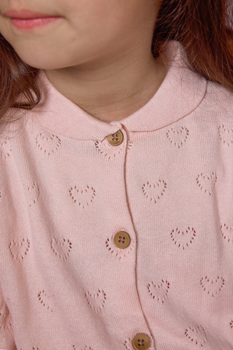 Cardigan - Paris Rose Baby Coton Cachemire - Image principale