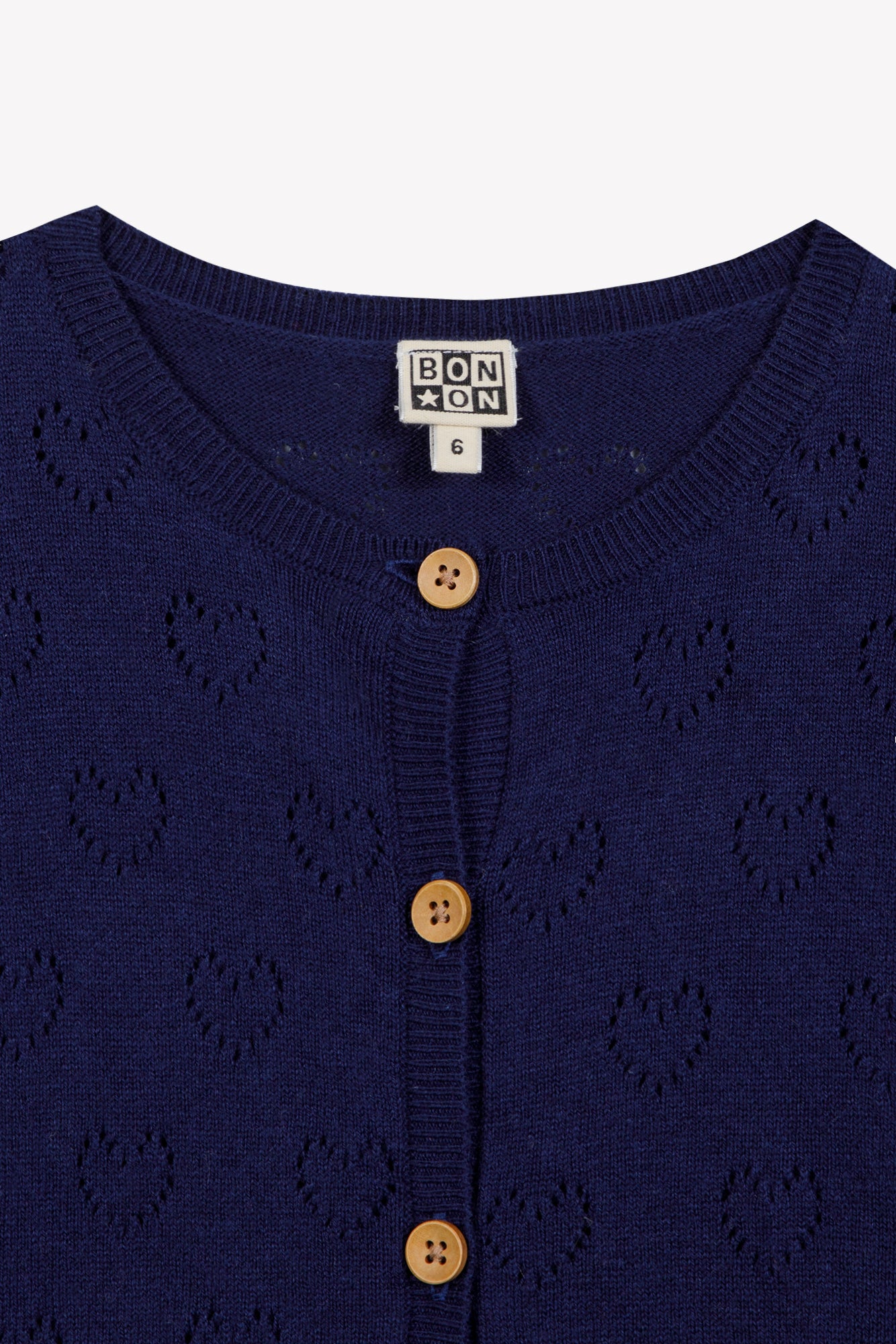 Cardigan - Lilou Blue Cotton Cashmere