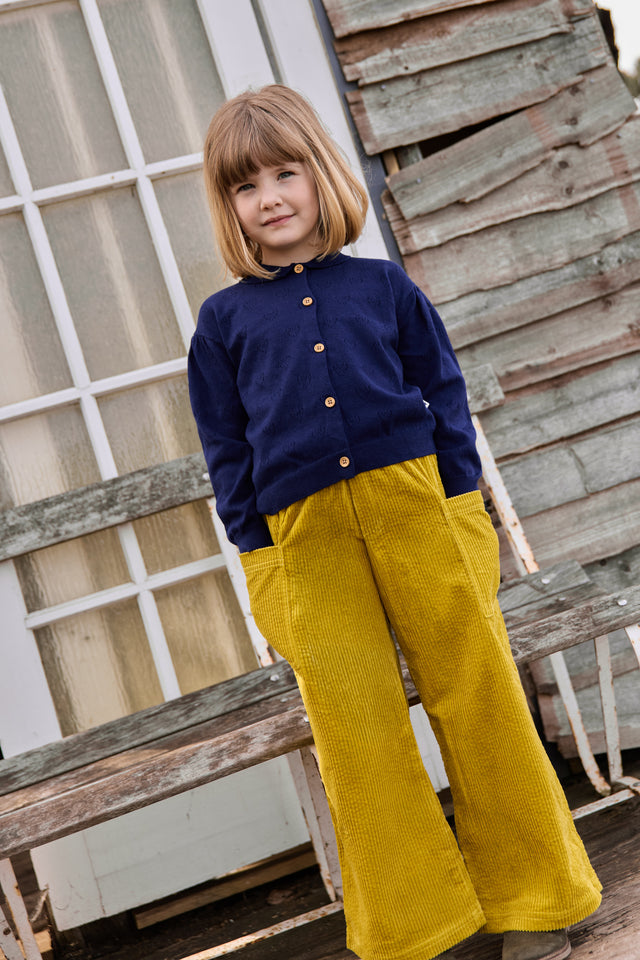 Cardigan - Lilou Blue Cotton Cashmere - Image principale