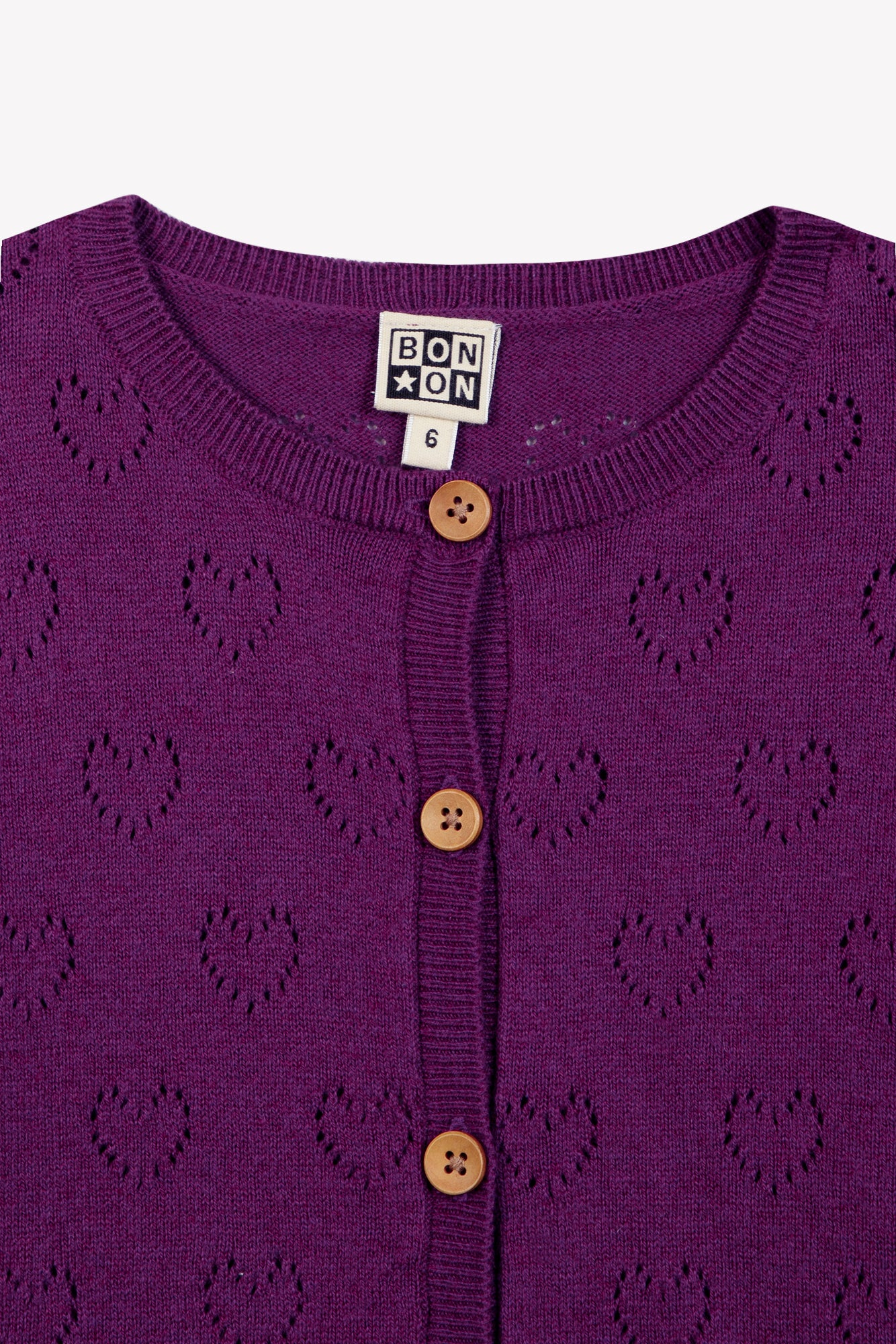 Cardigan - Paris Purple Rain Coton Cachemire