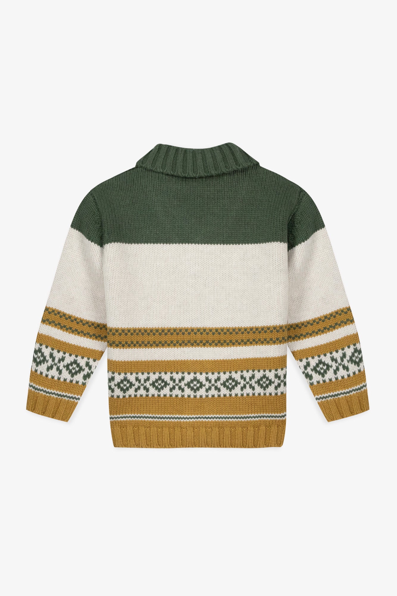 Cardigan - Polar Kaki Jacquard