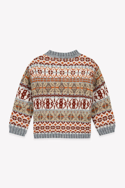 Pull - Maylon Chestnut Jacquard - Image principale