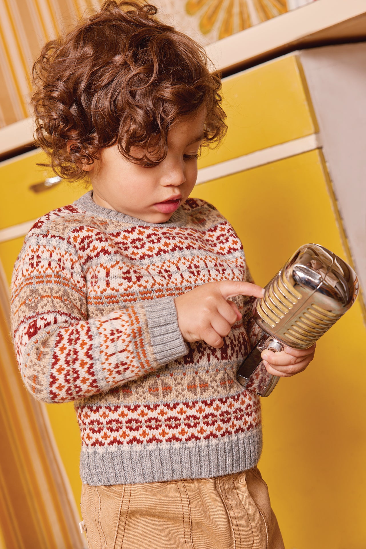 Sweater - Maylon Chestnut Jacquard