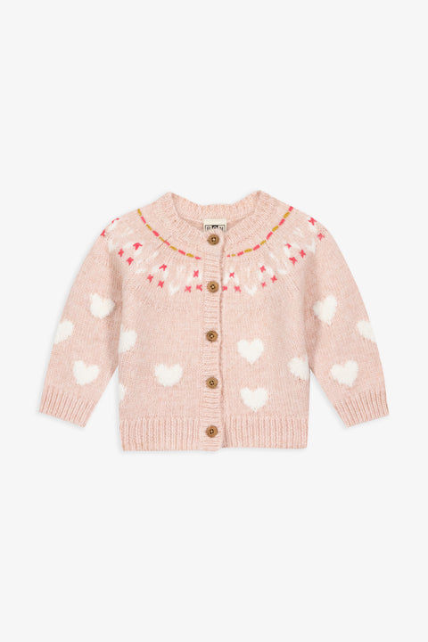 Gilet - Pastel Rose Jacquard - Image principale