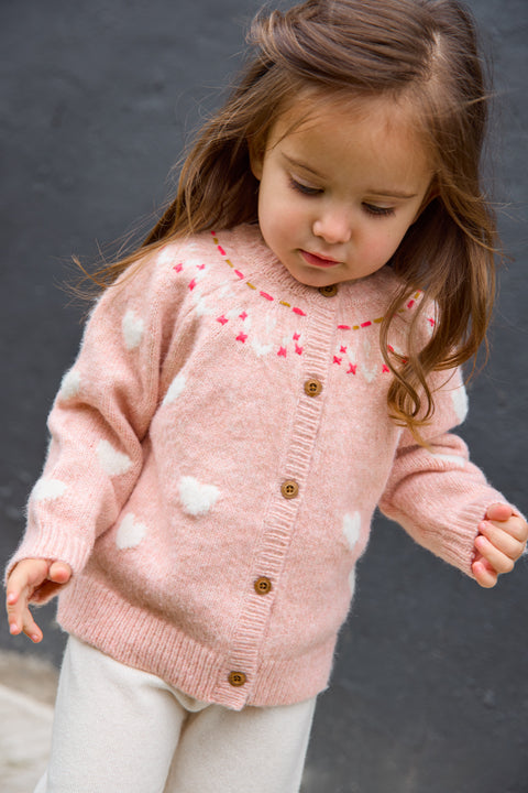 Gilet - Pastel Rose Jacquard - Image principale