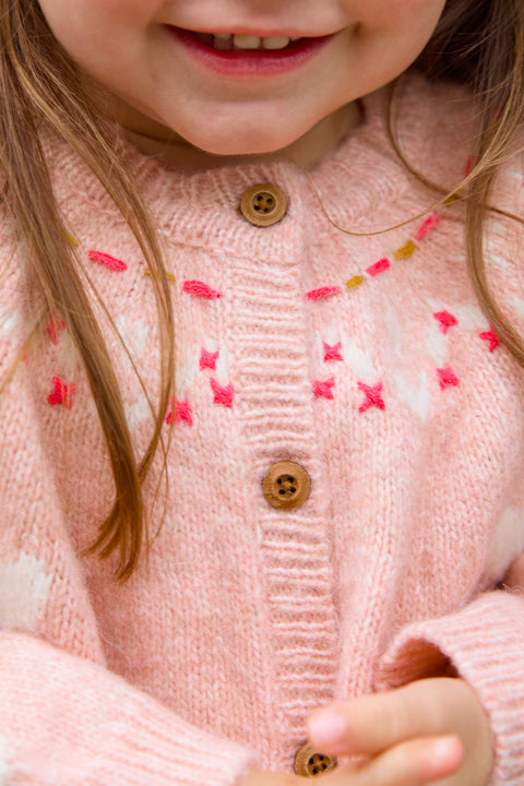 Gilet - Pastel Rose Jacquard - Image principale