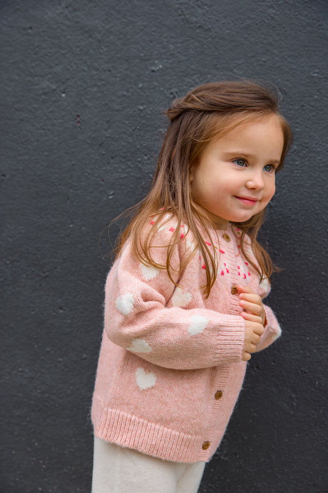 Gilet - Pastel Rose Jacquard - Image principale