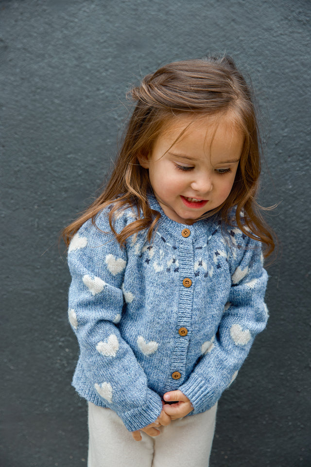 Gilet - Pastel Blue Jacquard - Image principale