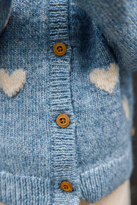 Gilet - Pastel Blue Jacquard - Image principale