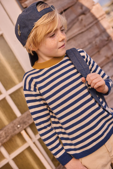 Pull - Pepito Blue Coton Cachemire - Image principale
